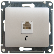 Розетка телефонная RJ11 GLOSSA перламутр GSL000681T