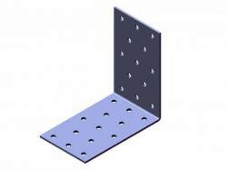 Уголок крепежный оцинкованный 60*60*40*2,0