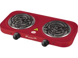 Электроплитка  ENERGY EN-904R(2000вт.140мм+140мм.спираль.красная )