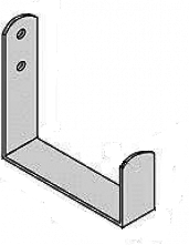 Держатель универсальный настенный белый 40*80*20*30*4 мм