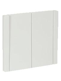 Выключатель 2-клавишный FORTE&PIANO 10А FP205 белый IEK