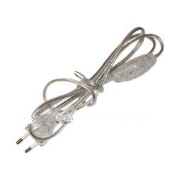 Шнур для бра с выключателем прозрачный/1.7/2,2м/ТДМ