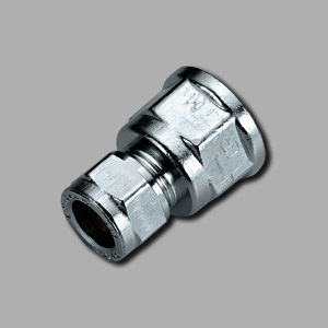 Соединитель  12*1/2" В.Р для медной трубы  хром/ 102