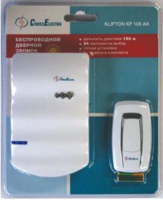 Звонок беспроводной ЗББ-11/2-36мелодий/IP44/TDM