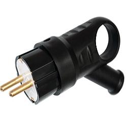 Вилка с/з с ушком 16А 220V IP44/каучук