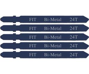 Полотна для э/лобзика по металлу Профи, европ.хвостовик, Bi-metal, 5 шт., 24 TPI/41120