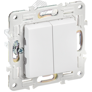 Выключатель 2-кл. SKANDY 10А SK-V04W арктич. бел. IEK 