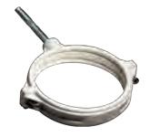 Хомут PP D 050 белый синикон комфорт плюс со шпилькой и дюбелем/60606