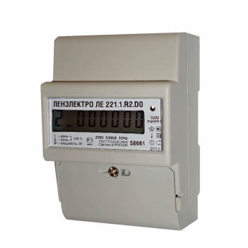 Счетчик многотарифный ЛЕ221,1,R2.D0 220V 5-60А на DIN