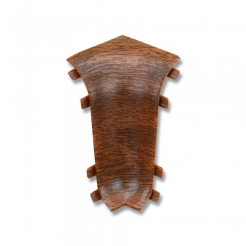 Угол внутренний к плинтусу 70мм орех 291