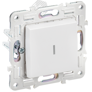 Выключатель 1-кл. SKANDY 10А SK-V07W с индикацией арктич. бел. IEK