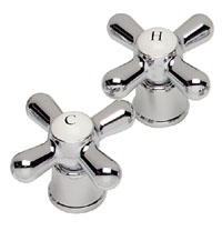 Маховик  Крест  8*20 шлицов/квадрат , металл Melodia MKR20803WS 33905