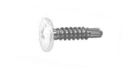 Саморез для тонких пластин с буром 4.2*16 RAL9003/белый