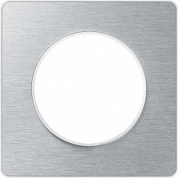 Рамка 1 постовая полированный алюминий ODACE***