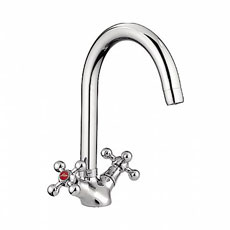 Смеситель  LEDEME для  кухни, цинк, керамическая кран-букса  /L 4319