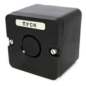 ПКЕ222-1 Пост кнопочный ПУСК  на 1 кноп/черная