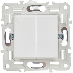 Выключатель проходной 2-кл. SKANDY 10А SK-V05W арктич. бел. IEK 