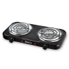 Электроплитка  2-конфорочная Sakura ПЭ-03В 2000Вт  спирль черная140мм/140мм