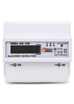 Счетчик электр НЕВА306 5-60А 380V 1тар/DIN