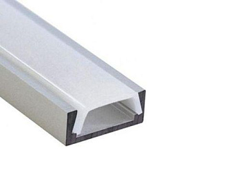 Профиль алюминиевый с рассеивателем для ленты 2м/7*16 мм