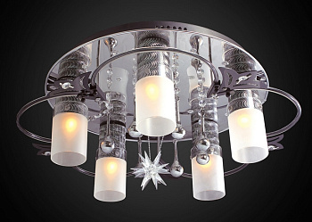 Люстра панель 1-1146-6-CR-LED Y E27+G5.3