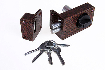 Замок накладной ЗН2-3 Зенит/медь/серебро/бронза 