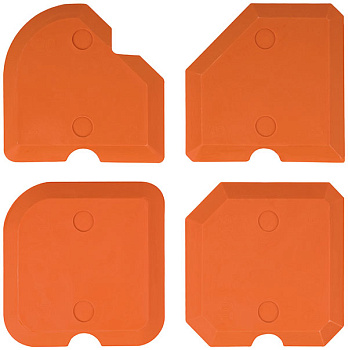 Шпатели эластичные для формирования швов, набор 4шт./06894