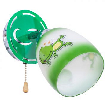 Светильник настенный детский 3182/1wCR WT+GN