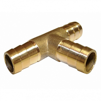 Тройник соединительный для садовых шлангов 18 мм (латунь) MASTERPROF/ДС.020023