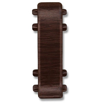 Соединитель к плинтусу "Идеал Классик" (2шт) 55мм /Каштан 351/венге 301