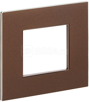Рамка 1-м SKANDY SK-F31Br металл шоколад IEK 