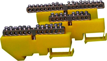 Шина соединительная на желтой/синей рейке 8Р/