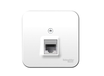 Розетка телефонная RJ11 1-я наружная белая BLANCA 
