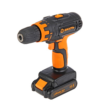 Дрель-шуруповерт аккумуляторная ДА-18Л-2 ВИХРЬ 18В-1 аккум*2 А*ч