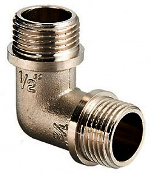 Угольник 1/2" НР никель /093