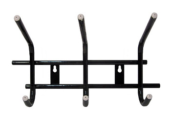 Вешалка настенная для одежды 3 крючка 28,4х18см черный/медь/ВН3, Nika