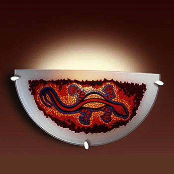 Lizard/1116/Бра крас.хром 1/2 d-325мм Е27*100Вт