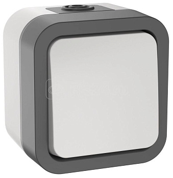 TORS Выключатель кнопочный 10А IP55 TS210 серо-белый IEK