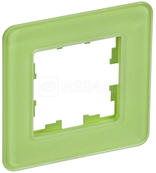 Рамка 1-м BRITE РУ-1-2-Бр стекло эко грин RE IEK 