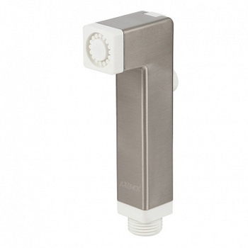 Гигиеническая лейка KAISER белая ручка, корпус серебро  /LH-127