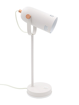 Светильник настольный HT-705 WRC белый/красный медь