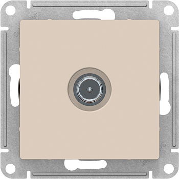 Розетка TV оконечная бежевая AtlasDesign