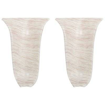 Угол внутренний к плинтусу 55мм дуб пепельный 210