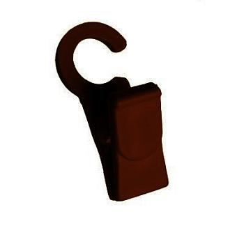 Зажим для колец, пластмасса D28 Коричневый (20шт)