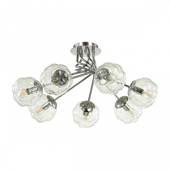 Люстра потолочная E14 7*40W 220V, хром 