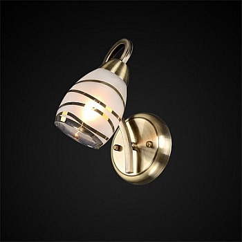 Бра универсал 3-8666-1-AB E14 бронза/белый