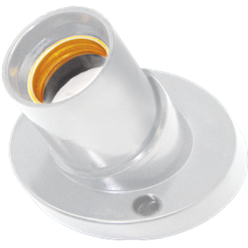 Патрон Е27 косой пластик белый/SQ0335-0059