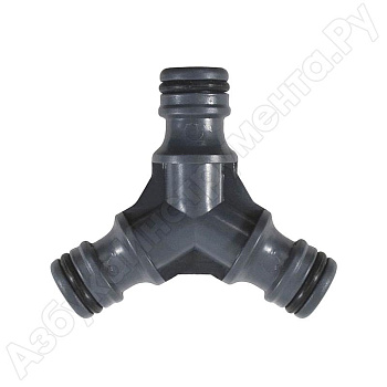 Переходник- пластиковый тройной штуцерный/66468