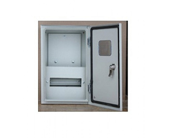 ЩРУ-1Н9 Щит 1 фазный счетчик+9 автоматов наружный/400*250*155/IP54/RUCELF****