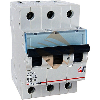 Автомат LEGRAND ТХ3/ RX3 3Р С40А 